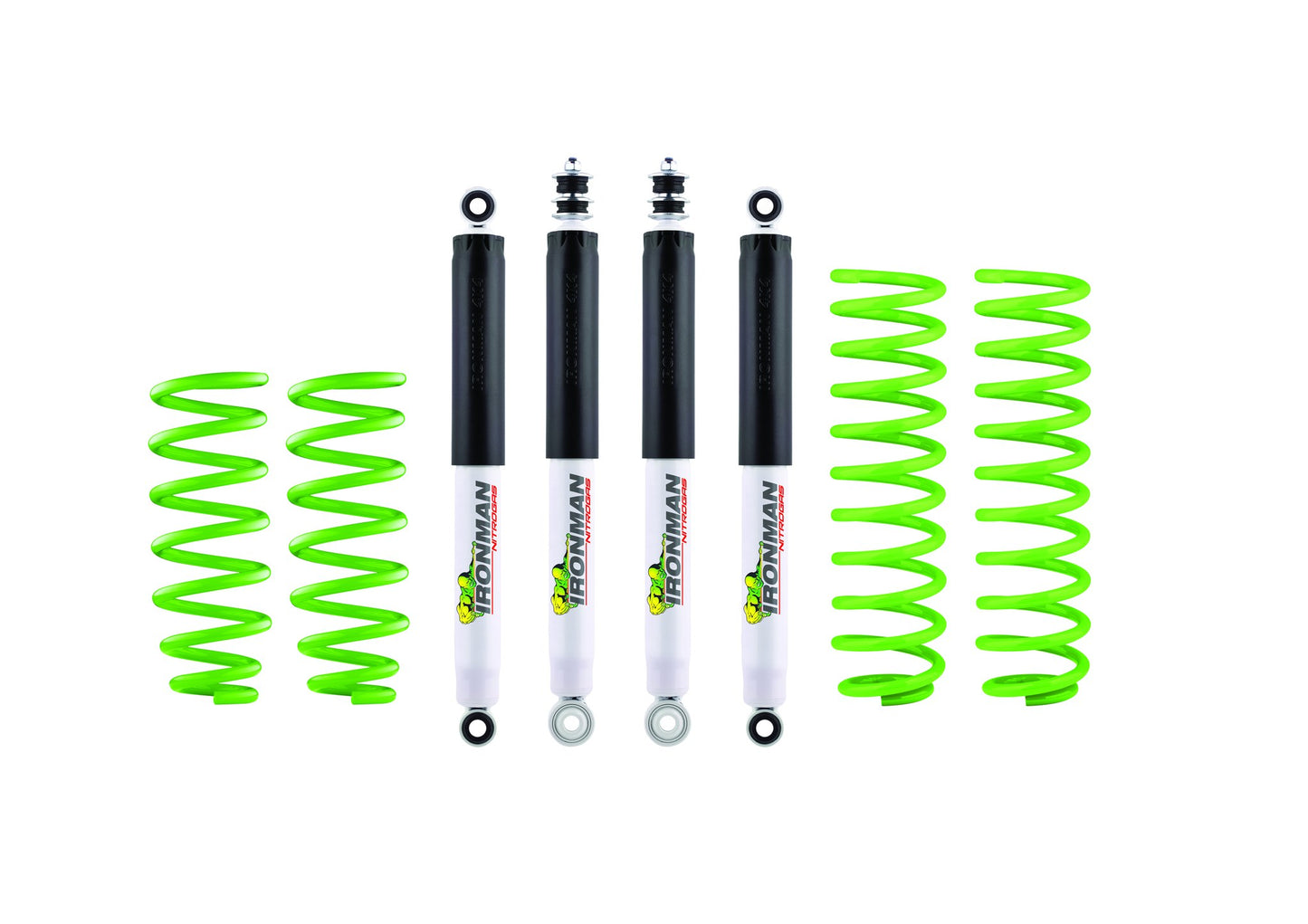 Kit de suspension complet Nitro Gas Ironman 4x4 — avant ressort hélicoïdal / arrière ressort hélicoïdal
