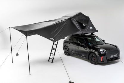 Auvent Light Awning Roof Space déployé sur la tente de toit