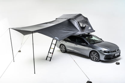 Auvent Light Awning Roof Space déployé sur la tente de toit