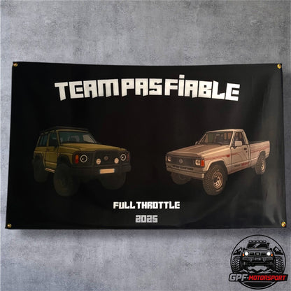 Drapeau d'atelier TEAM PAS FIABLE