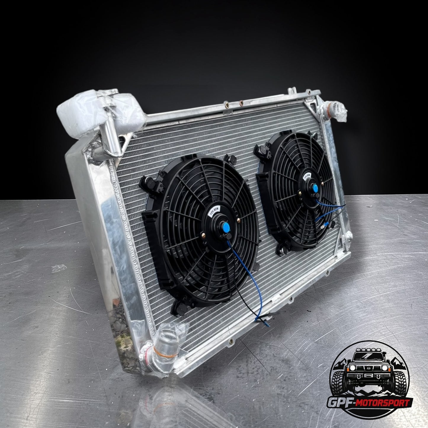 Patrol Y60 Kit conversion radiateur gros volume, Spal(x2) électriques et boîtier de régulation