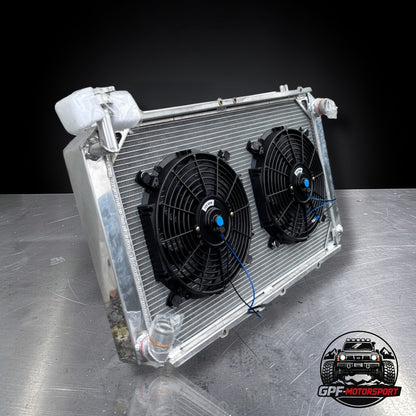 Patrol Y60 Kit conversion radiateur gros volume, Spal(x2) électriques et boîtier de régulation