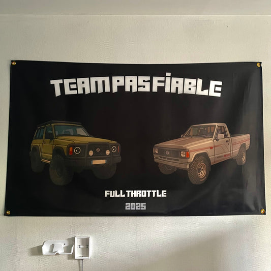 Drapeau d'atelier TEAM PAS FIABLE