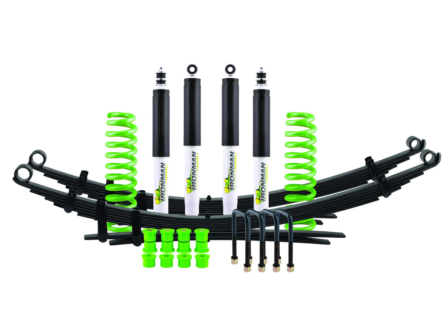 Kit de suspension complet Foam Cell Ironman 4x4 — avant ressort hélicoïdal / arrière ressort à lames