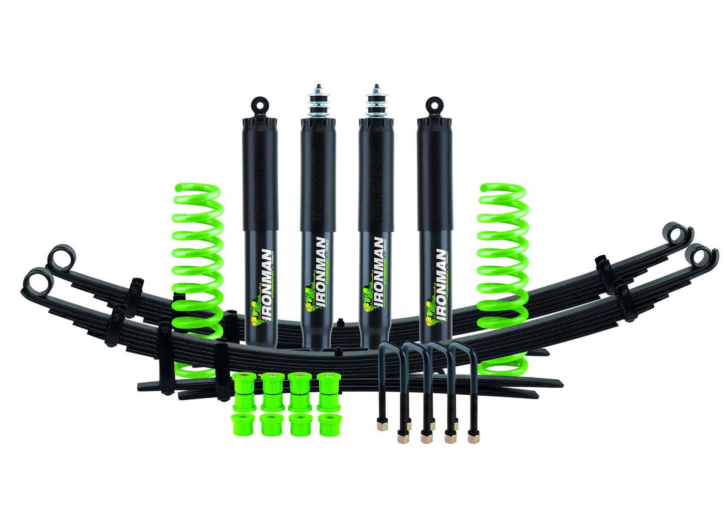 Kit de suspension complet Foam Cell Pro Ironman 4x4 — avant ressort hélicoïdal / arrière ressort à lames