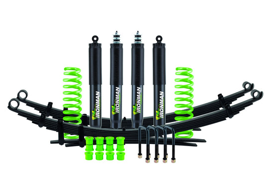 Kit de suspension complet Foam Cell Pro Ironman 4x4 — avant ressort hélicoïdal / arrière ressort à lames