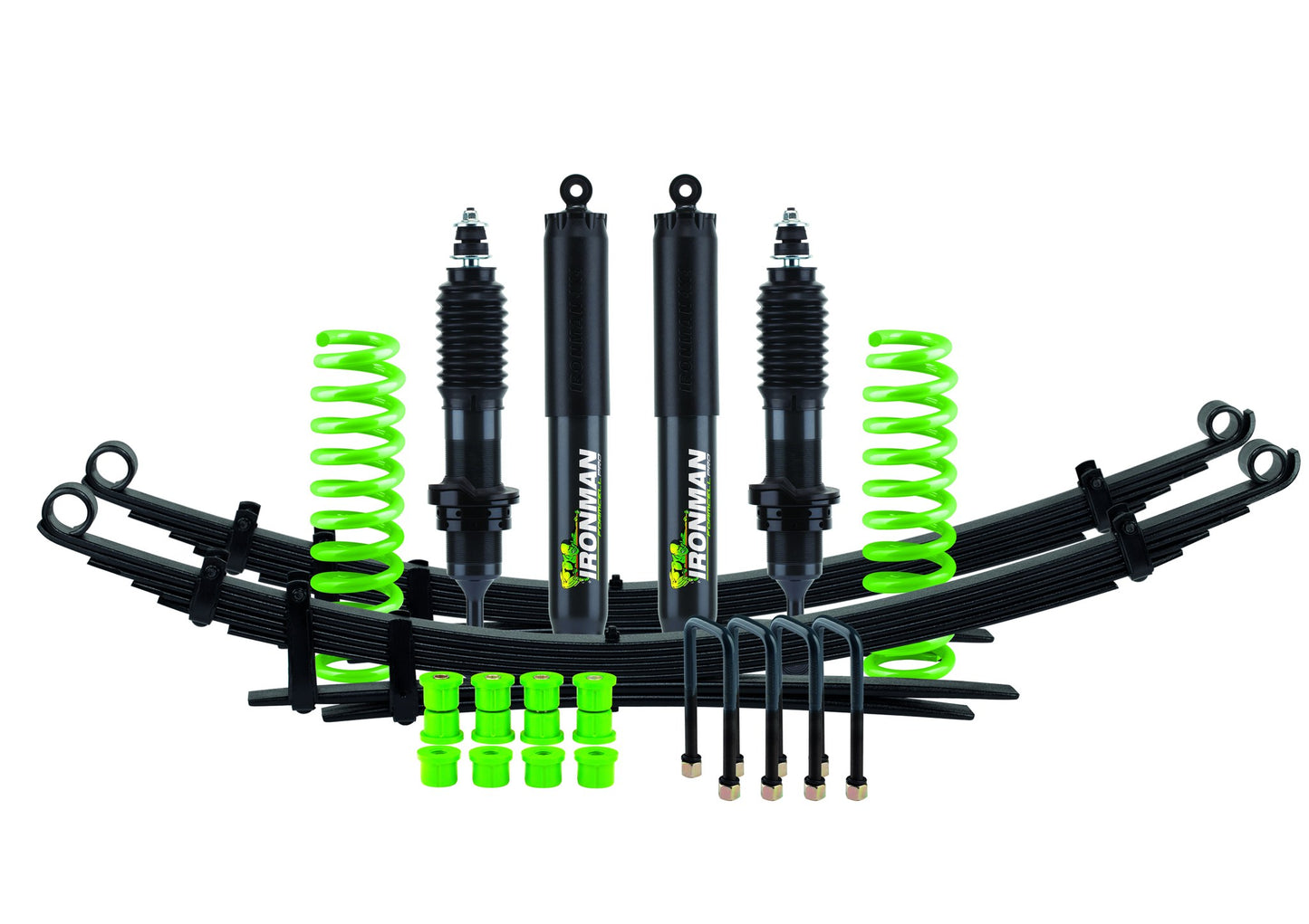 Kit de suspension complet Foam Cell Pro Ironman 4x4 — avant jambe de force / arrière ressort à lames