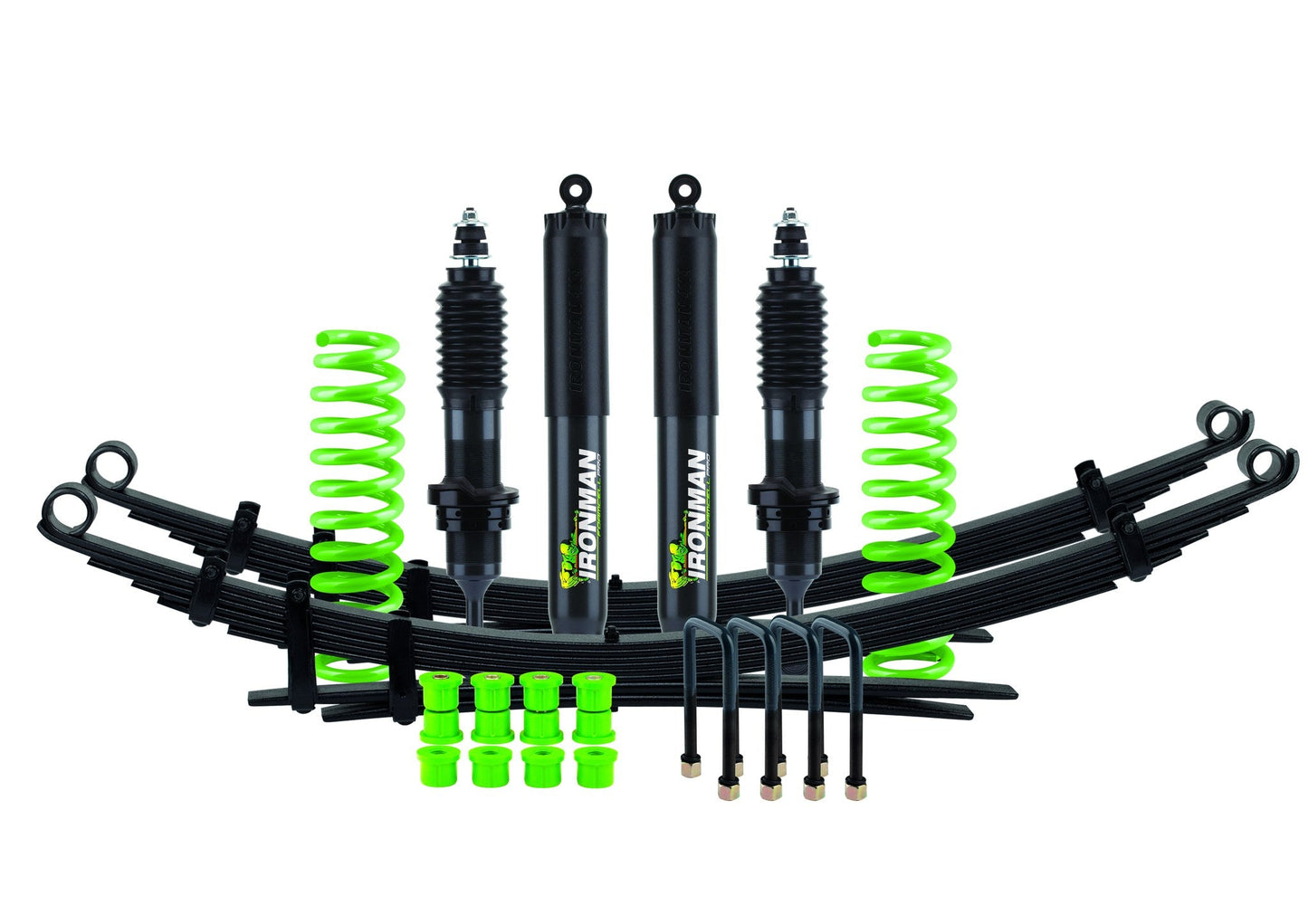 Kit de suspension complet Foam Cell Pro Ironman 4x4 — avant jambe de force / arrière ressort à lames — Volkswagen Amarok