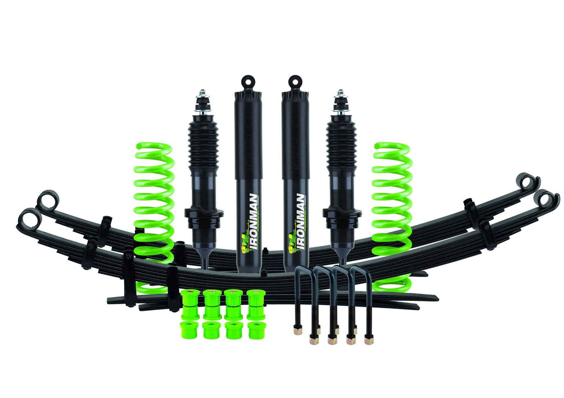 Kit de suspension complet Foam Cell Pro Ironman 4x4 — avant jambe de force / arrière ressort à lames — Volkswagen Amarok
