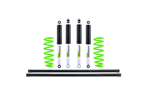 Kit de suspension complet Foam Cell Ironman 4x4 — avant barre de torsion / arrière ressort hélicoïdal — Isuzu Trooper