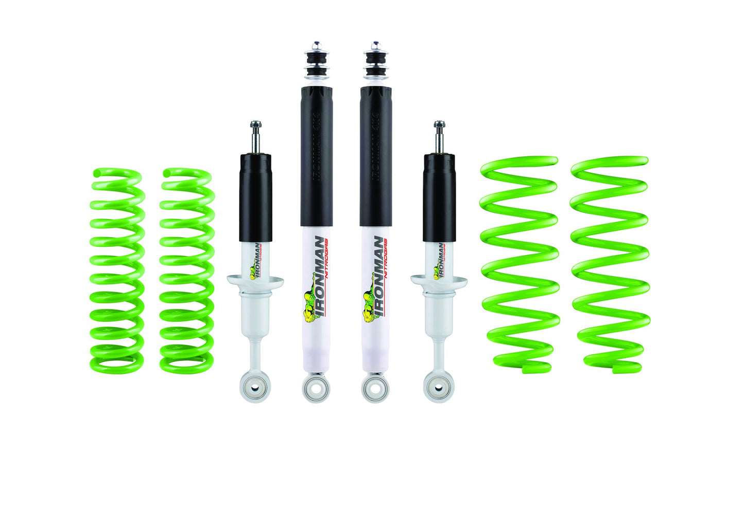Kit de suspension complet Nitro Gas Ironman 4x4 — avant jambe de force / arrière ressort hélicoïdal